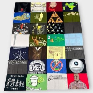 Graphic Funny Shirt Woot T-Shirt Lot Of 28 Size XL-XXL Movies Science Jokes